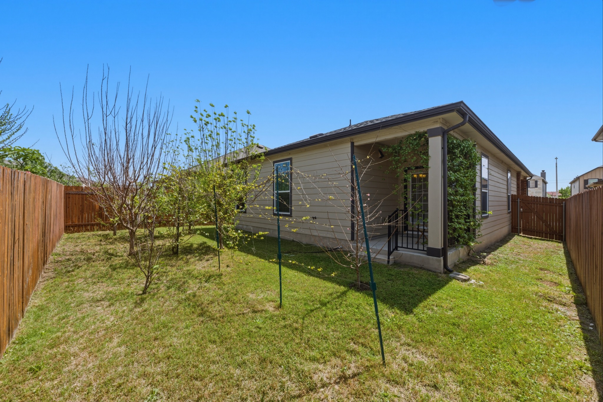 14620 Goshawk Drive Pflugerville, TX 78660 - Photo 22 of 24 a backyard of a house with lots of green space
