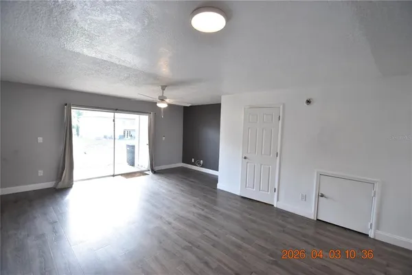 a view of a house with a patio