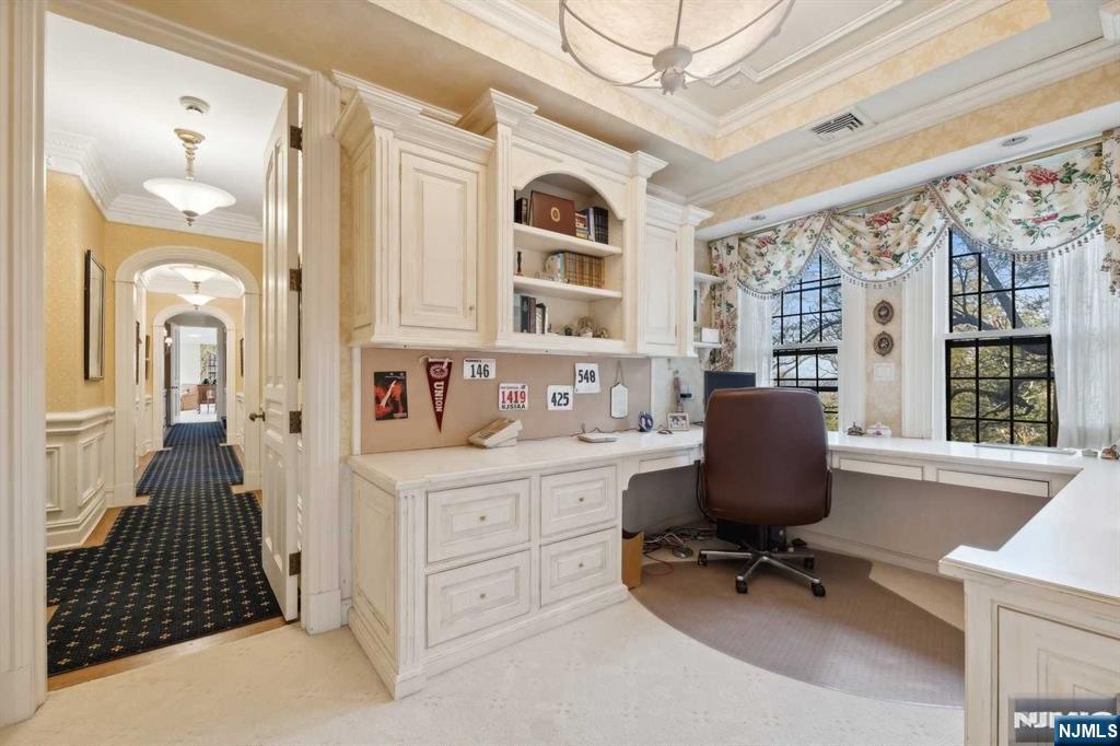 131 Rensselaer Road Essex Fells, NJ 07021 - Photo 32 of 48 a view of a workspace with furniture and a window