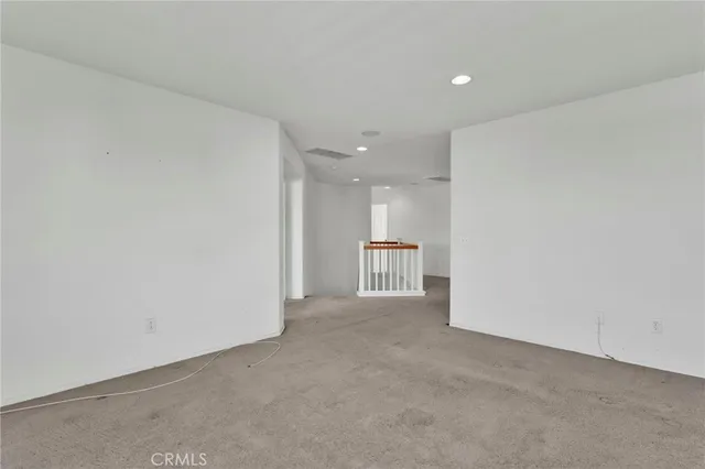 a view of a hallway with entryway