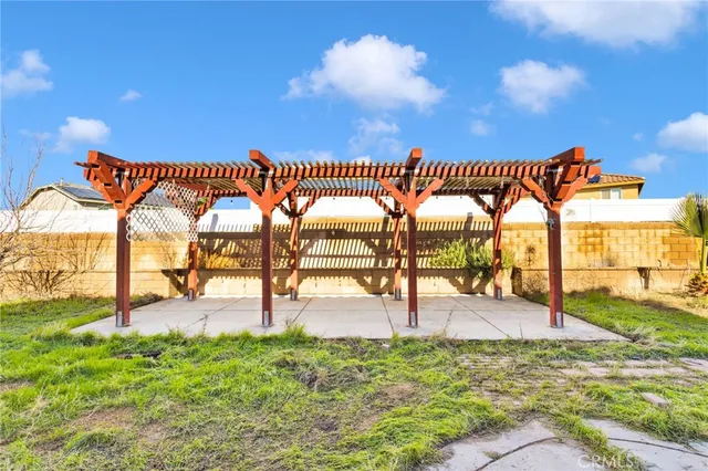 a view of outdoor space with seating