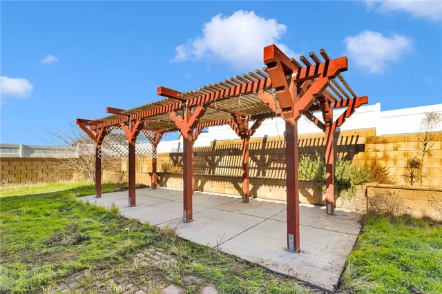 a backyard of a house