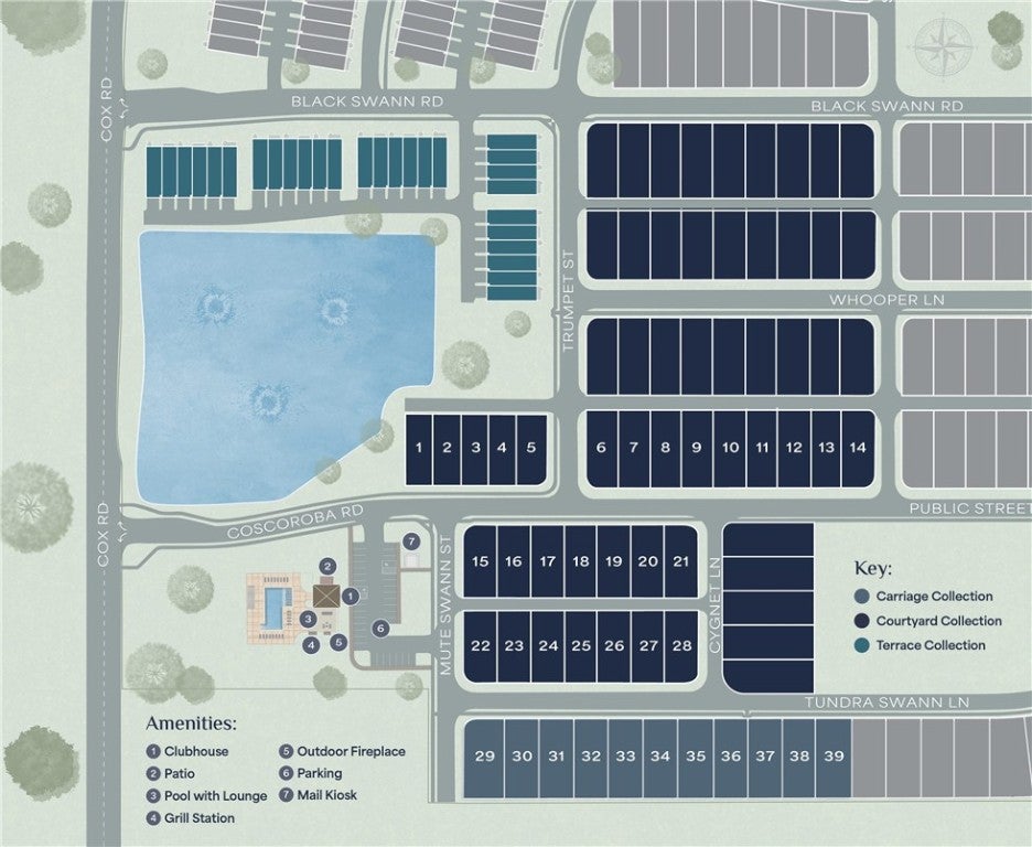 305 Coscoroba Road Auburn, AL 36832 - Photo 16 of 21 SWANN'S BRIDGE SITE PLAN
