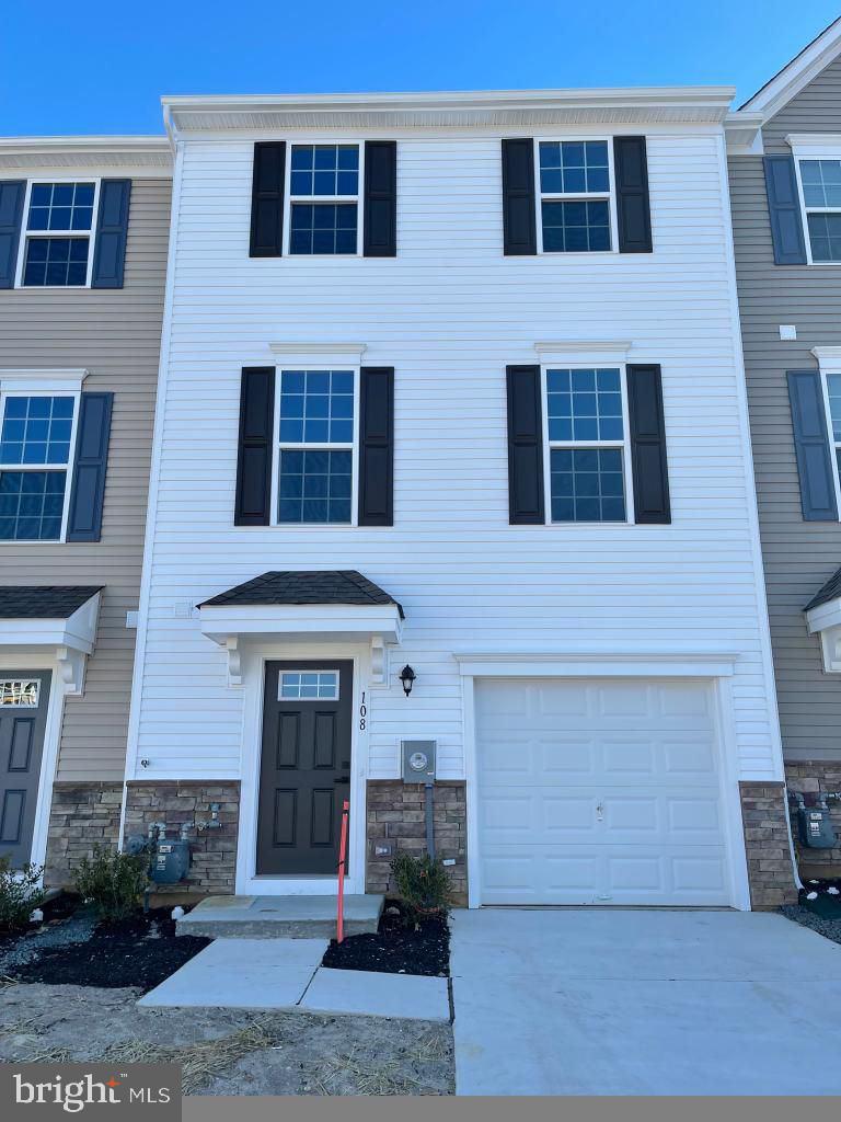 a front view of a building