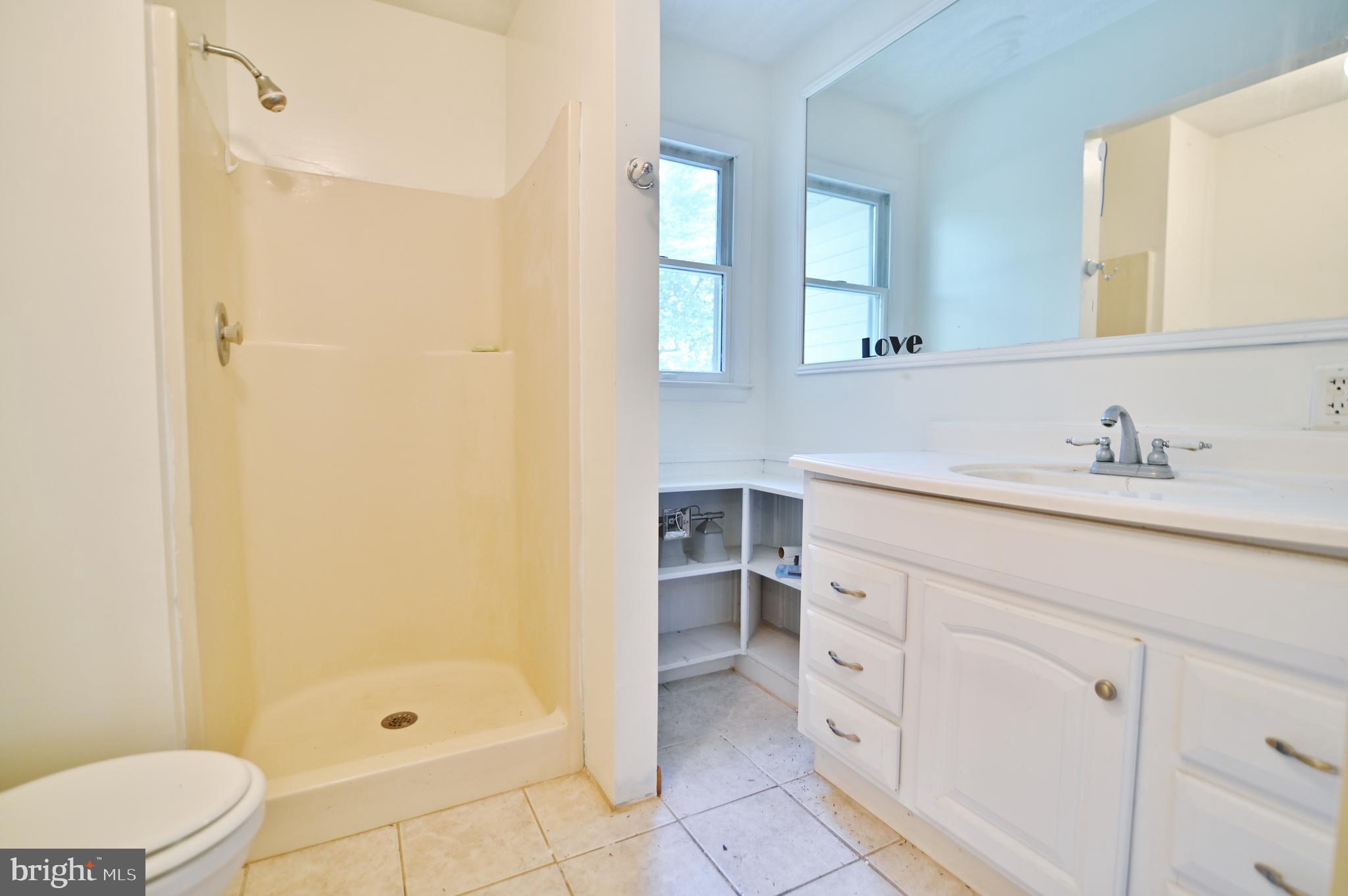 2784 Ridge Hollow Road Edinburg, VA 22824 - Photo 31 of 60 a bathroom with a sink a toilet and shower