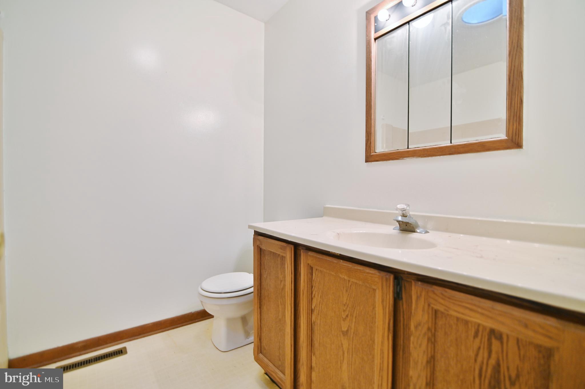 2784 Ridge Hollow Road Edinburg, VA 22824 - Photo 38 of 60 a bathroom with a granite countertop sink and a toilet
