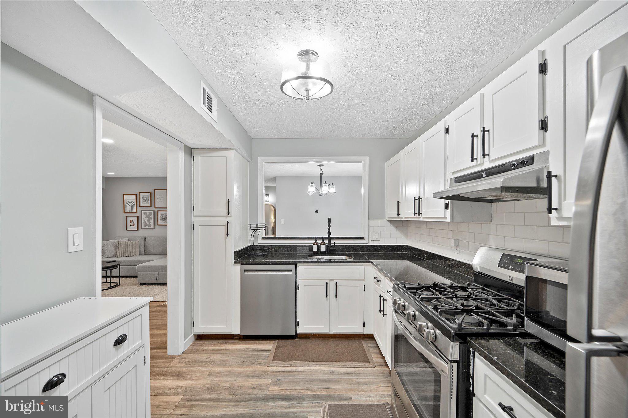 2221 Hunter's Run Drive Reston, VA 20191 - Photo 9 of 25 a kitchen with stainless steel appliances a sink stove and cabinets