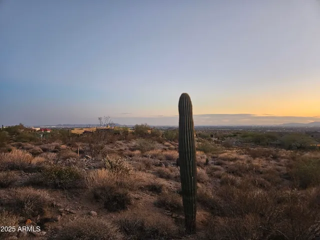 a view of a city with mountain