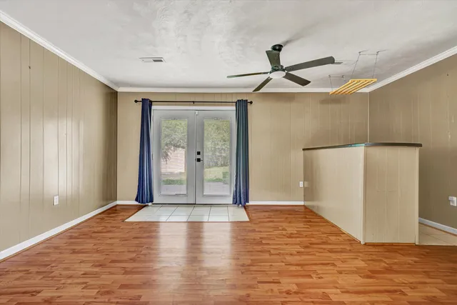 a view of an empty room