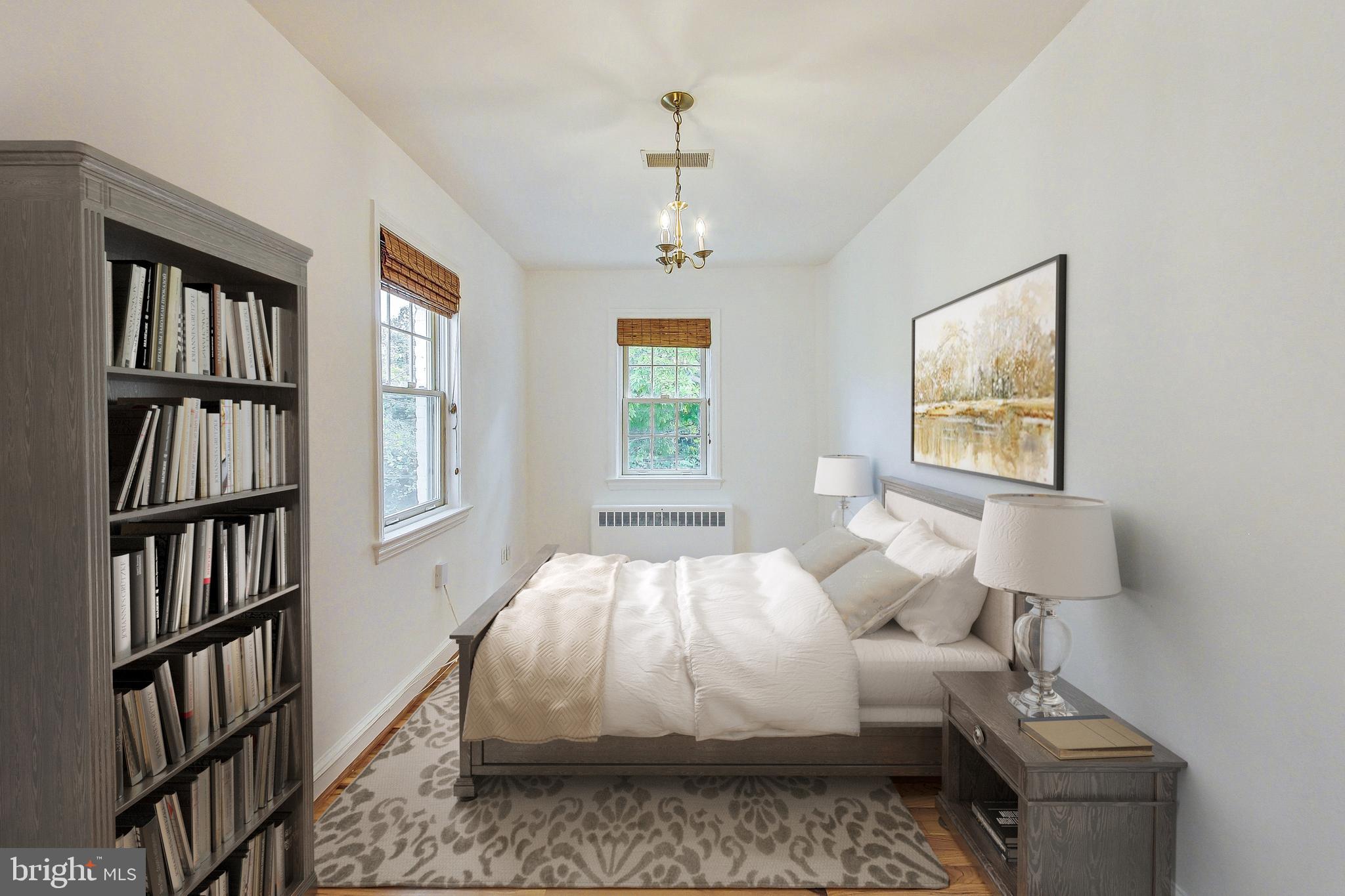 1343 28th Street Northwest Washington, DC 20007 - Photo 14 of 21 Second bedroom with virtual staging