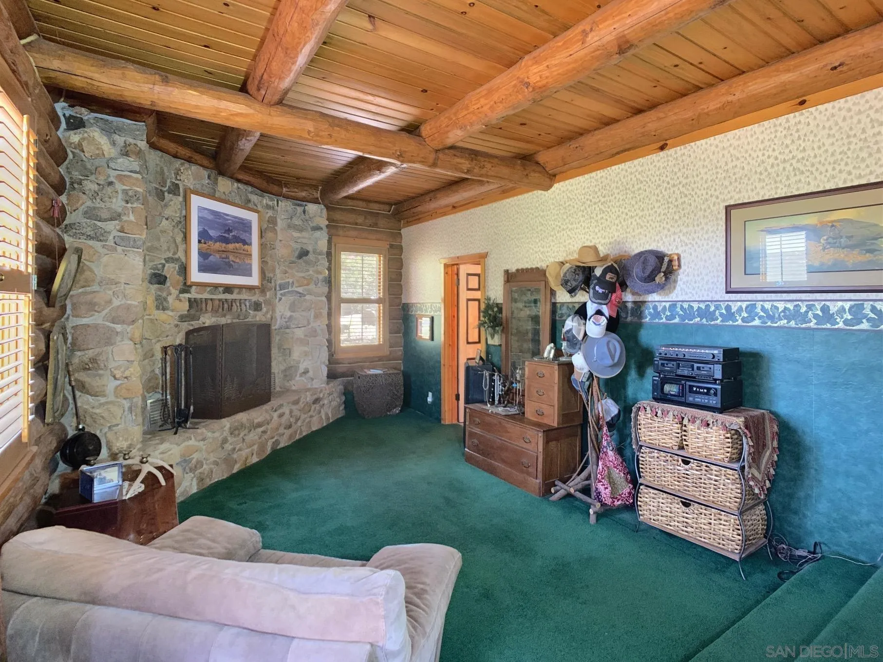 6191 Red Hawk Ridge Alpine, CA 91901 - Photo 27 of 70 a view of a porch with furniture and a fireplace
