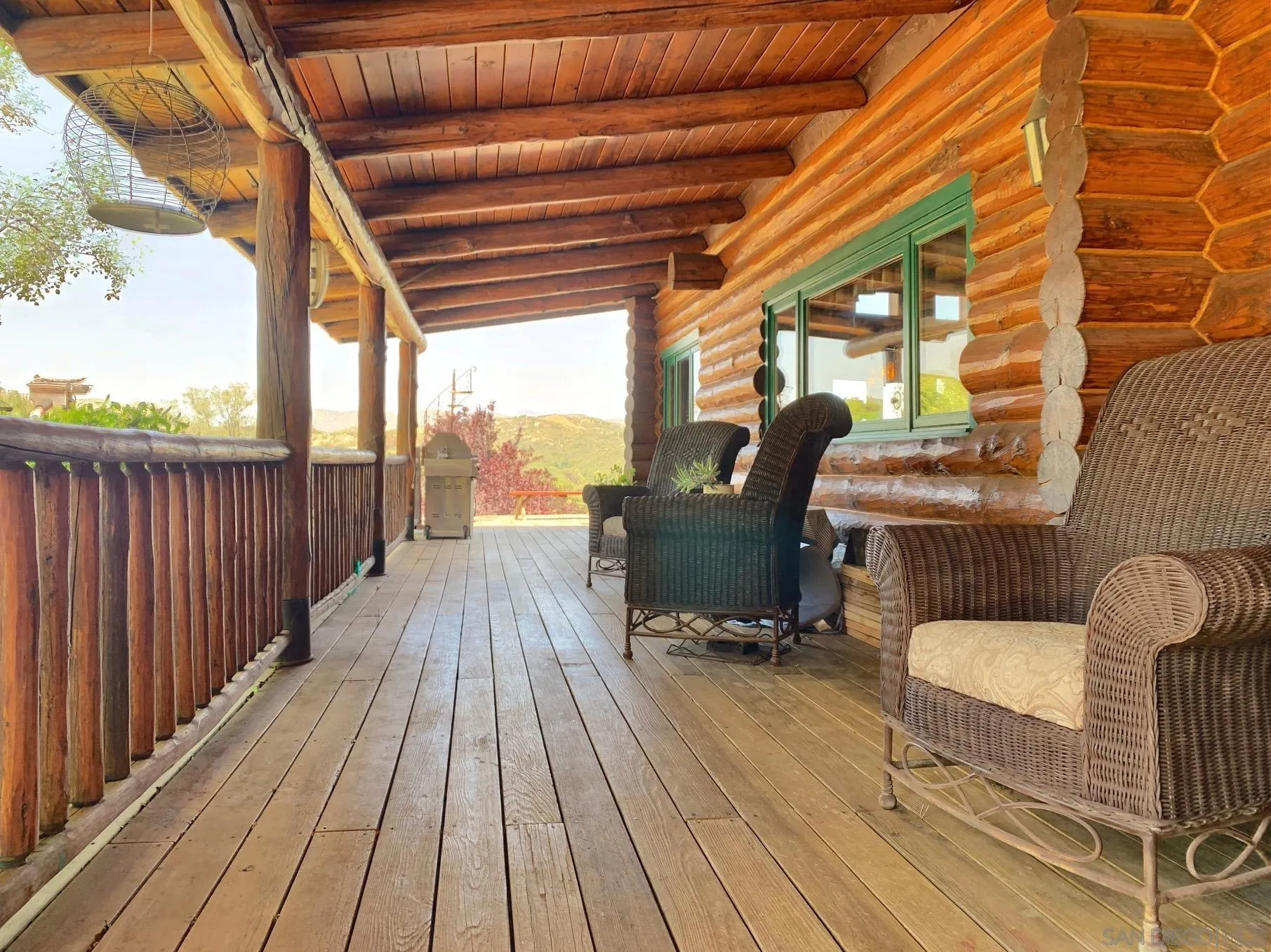 6191 Red Hawk Ridge Alpine, CA 91901 - Photo 54 of 70 a balcony with wooden floor
