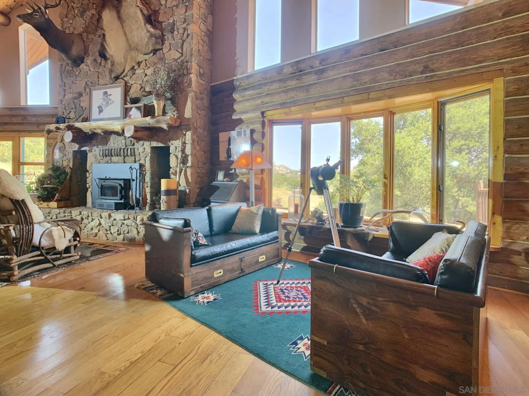6191 Red Hawk Ridge Alpine, CA 91901 - Photo 9 of 70 a living room with furniture and floor to ceiling windows
