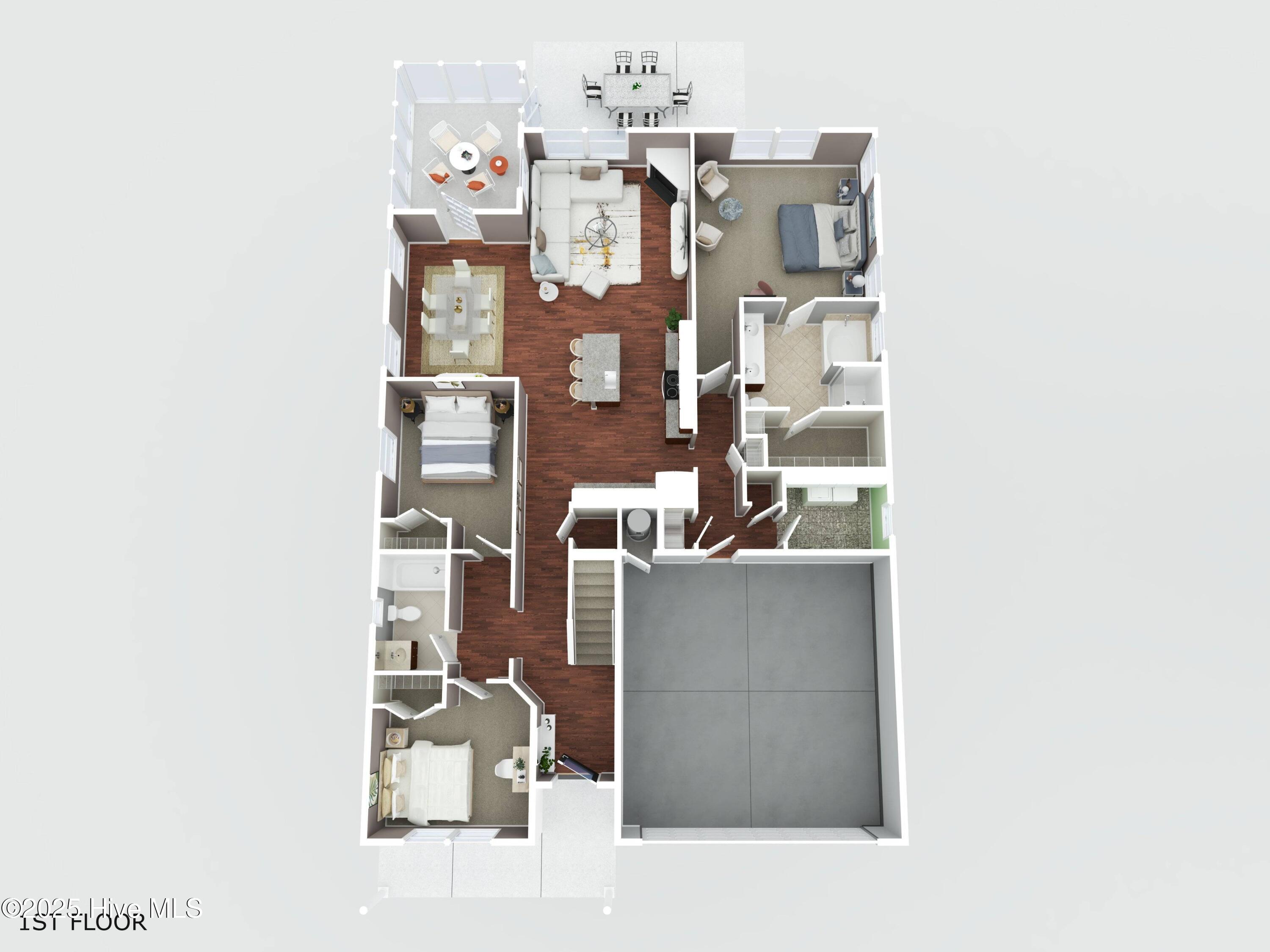 705 Legacy Lakes Way Aberdeen, NC 28315 - Photo 32 of 33 3D_1st_floor_705_legacy_lakes_way_aberde