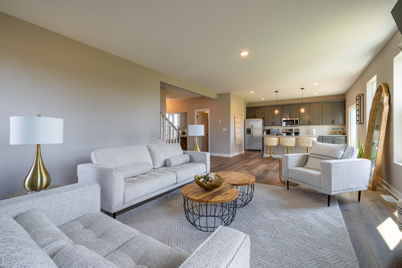 2-17 7th Street Silvis, IL 61282 - Photo 12 of 29 a living room with furniture dining table and a lamp