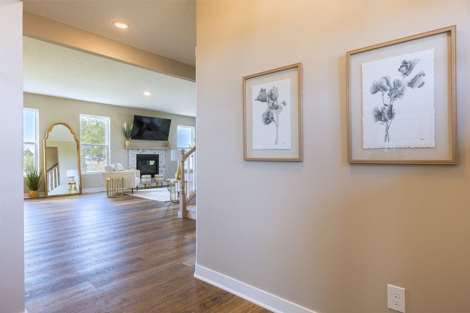 2-17 7th Street Silvis, IL 61282 - Photo 2 of 29 a view of a livingroom with furniture and a fireplace