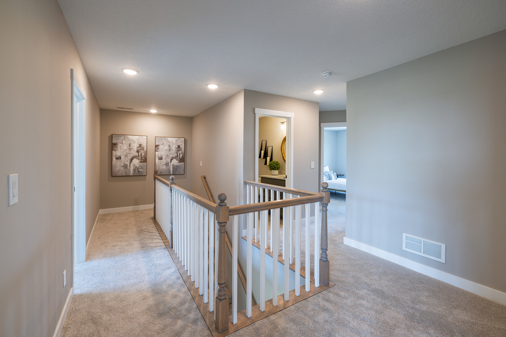 2-17 7th Street Silvis, IL 61282 - Photo 21 of 29 a view of a hallway with a livingroom with furniture