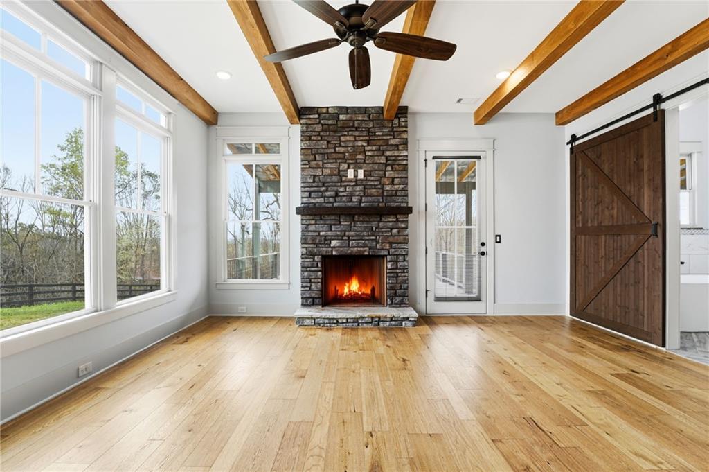 738 Overlook Trail Acworth, GA 30101 - Photo 30 of 94 a living room with furniture and a fireplace