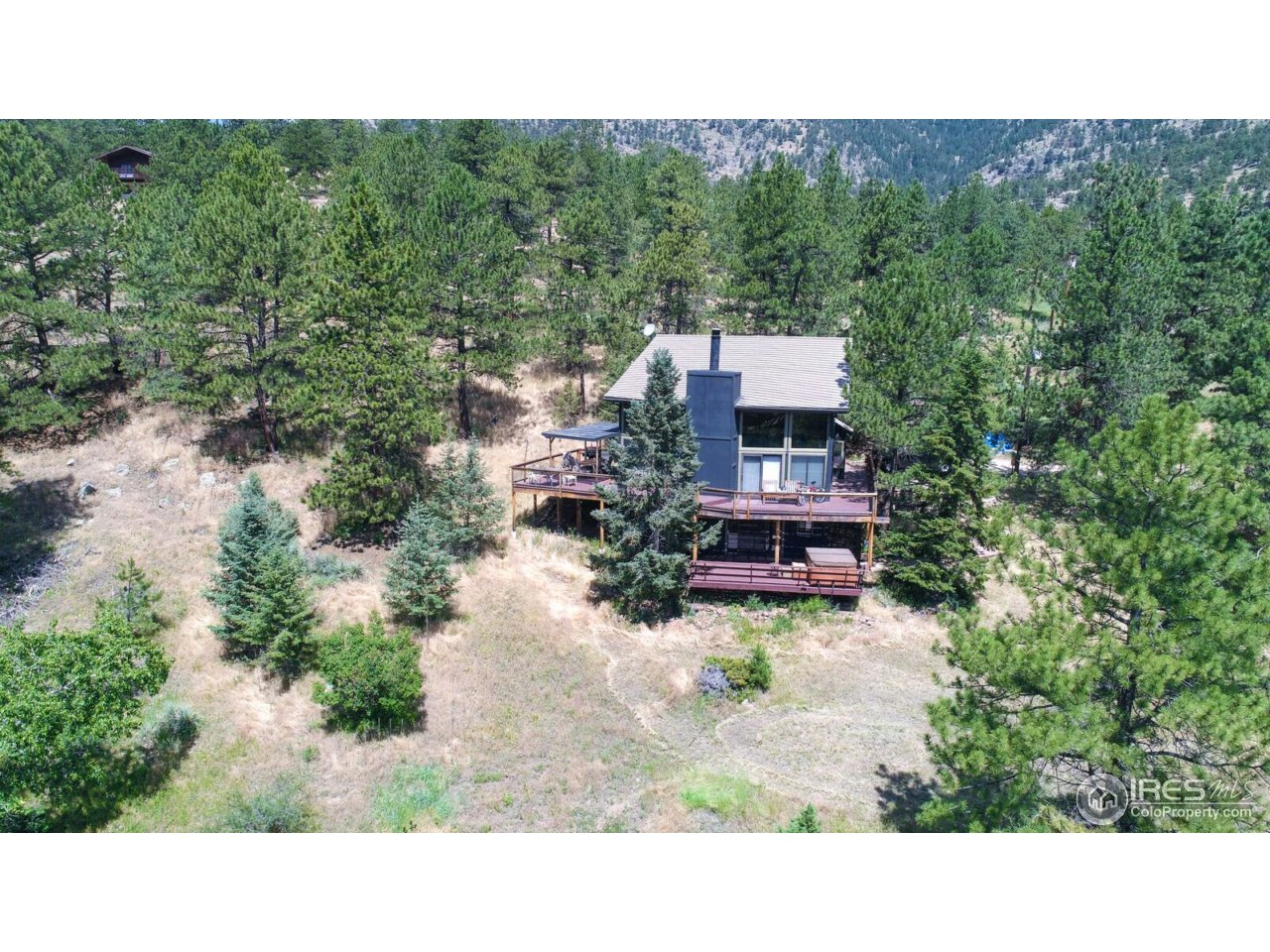 1146 Kiowa Road Lyons, CO 80540 - Photo 3 of 33 Aerial view of home