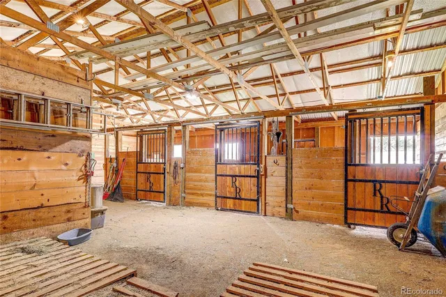 a view of a room with storage