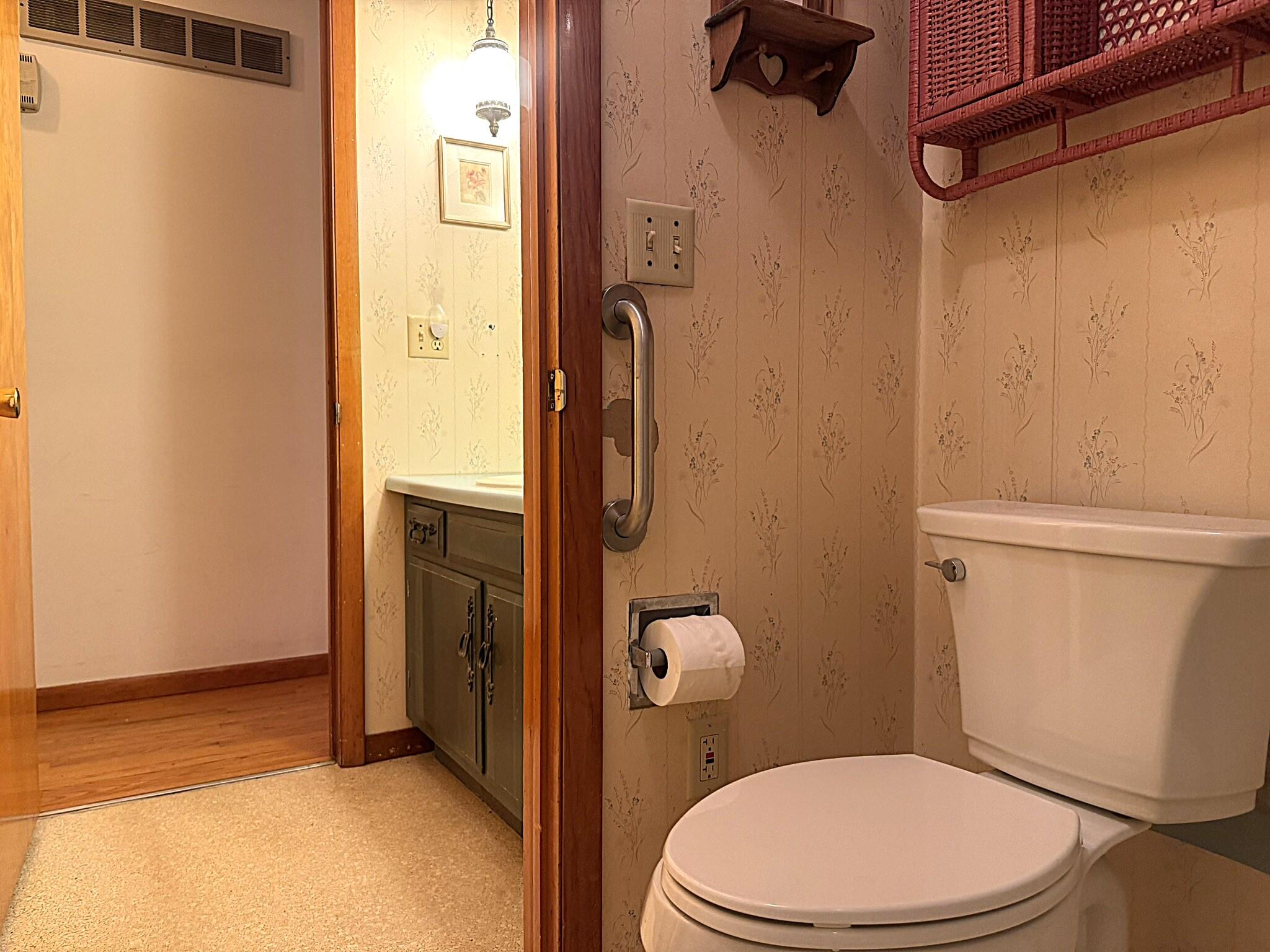 11108 North 550 East Demotte, IN 46310 - Photo 19 of 42 a bathroom with a toilet and a shower