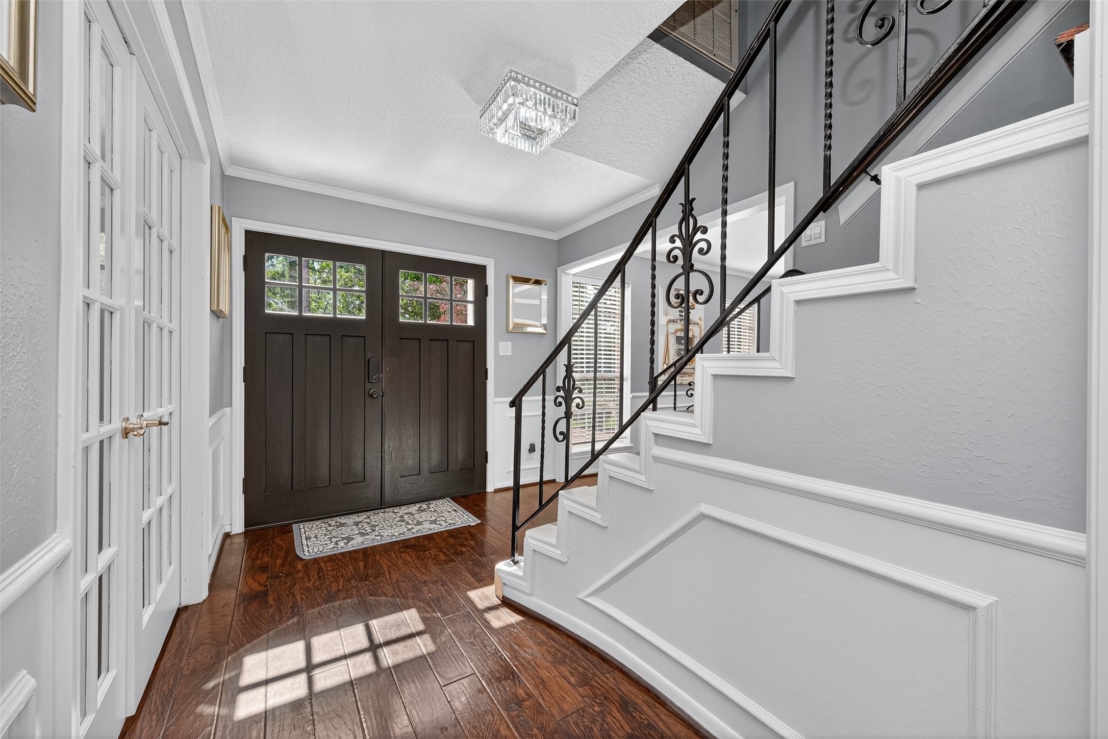 3602 Blue Cypress Drive Spring, TX 77388 - Photo 8 of 44 a view of entryway and hall with wooden floor