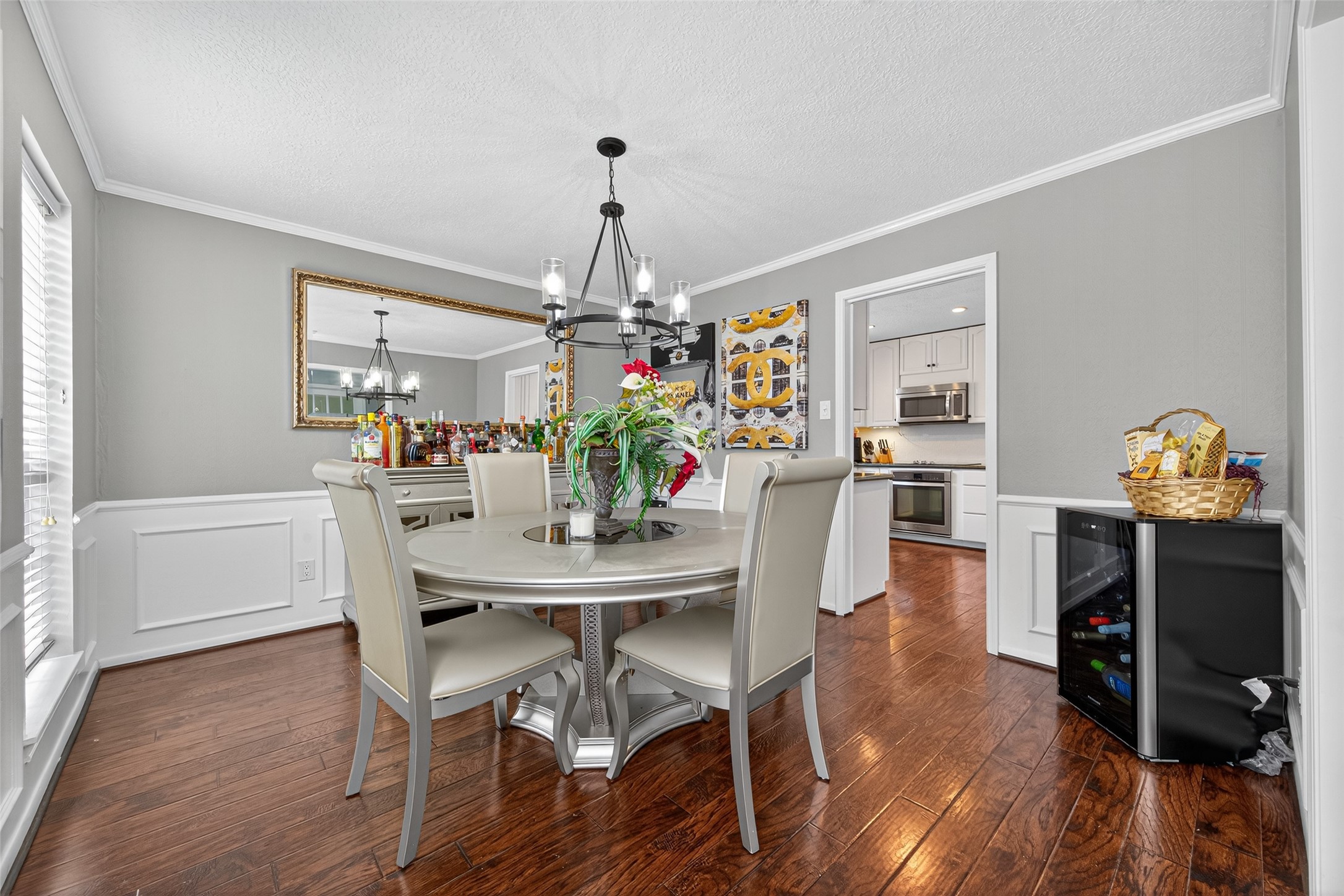 3602 Blue Cypress Drive Spring, TX 77388 - Photo 10 of 44 a view of a dining room with furniture and wooden floor