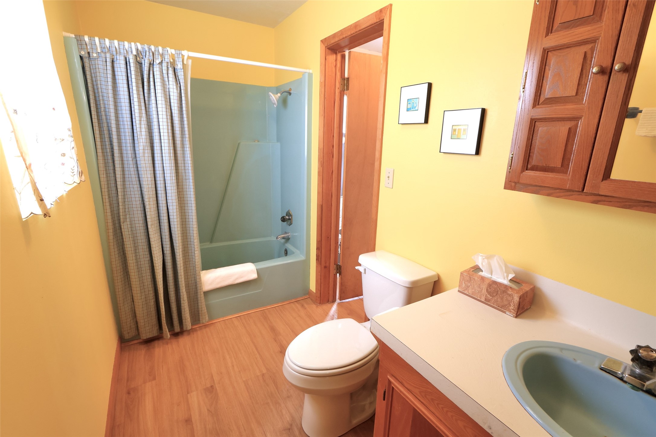 10173 Deer Ridge Road Bedias, TX 77831 - Photo 40 of 46 a bathroom with a sink toilet and shower