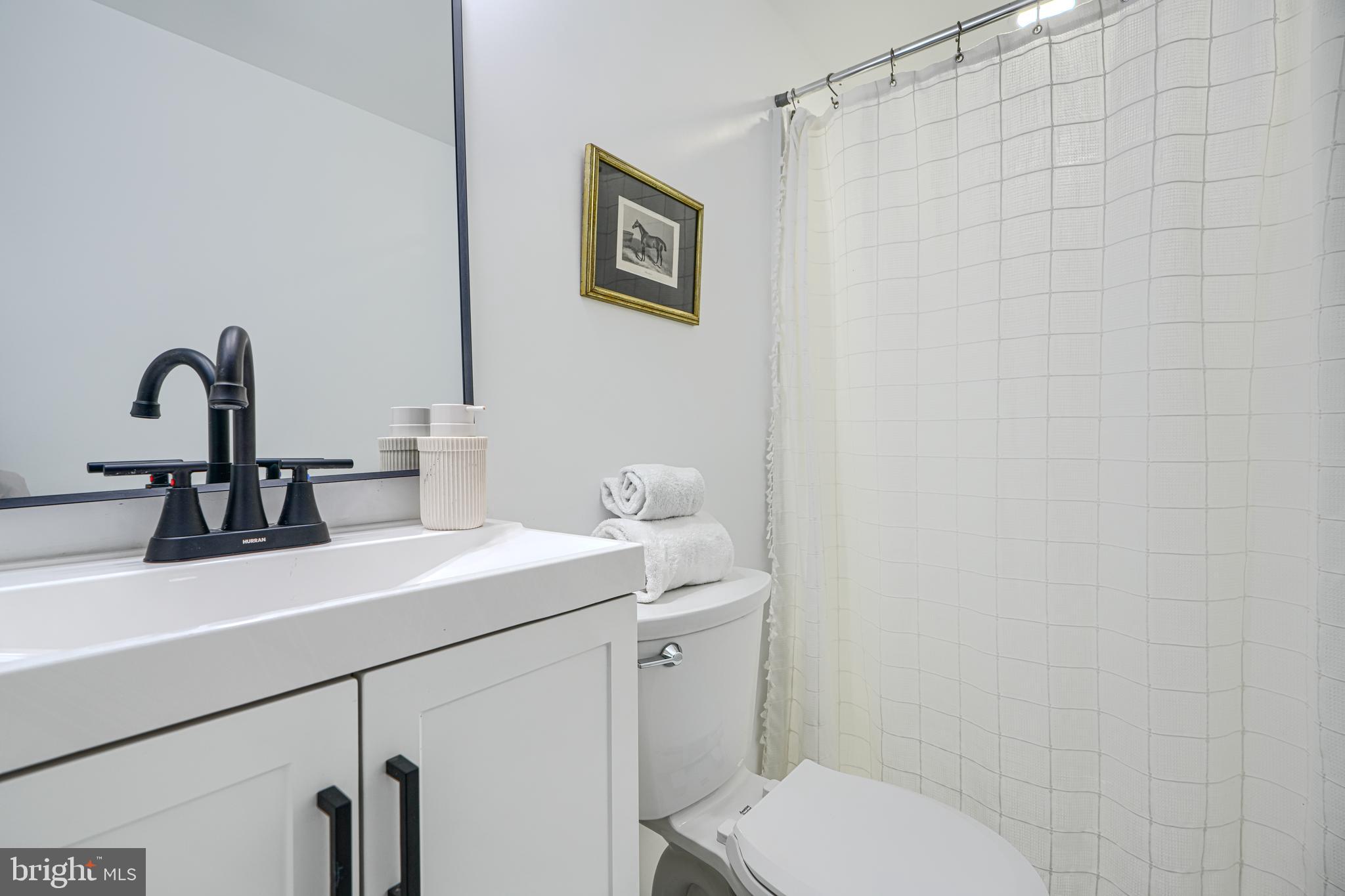 6112 Chesworth Road Baltimore, MD 21228 - Photo 42 of 47 a bathroom with a sink a toilet and mirror
