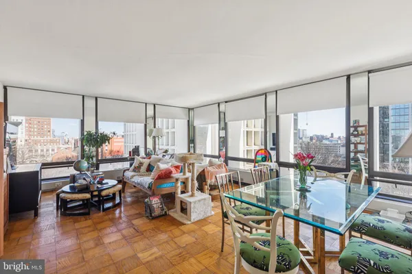 a living room filled with furniture