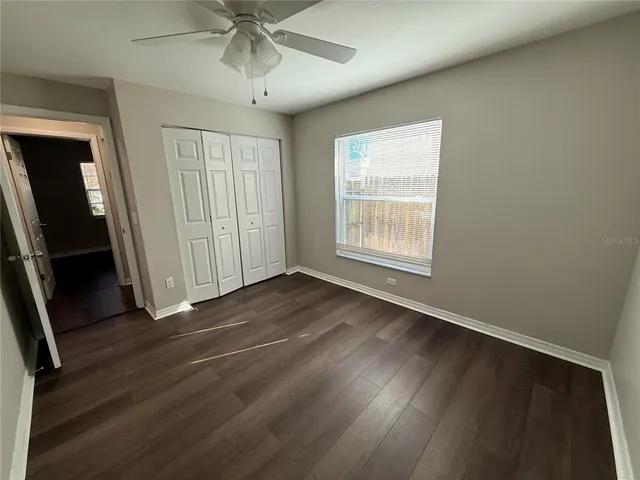 a view of small space with racks on the wall