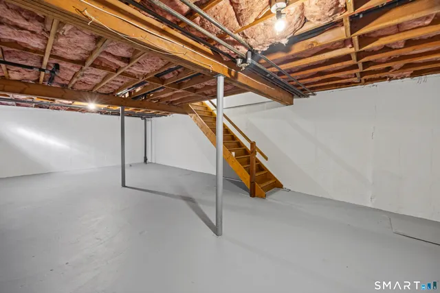 a view of under construction room and wooden floor