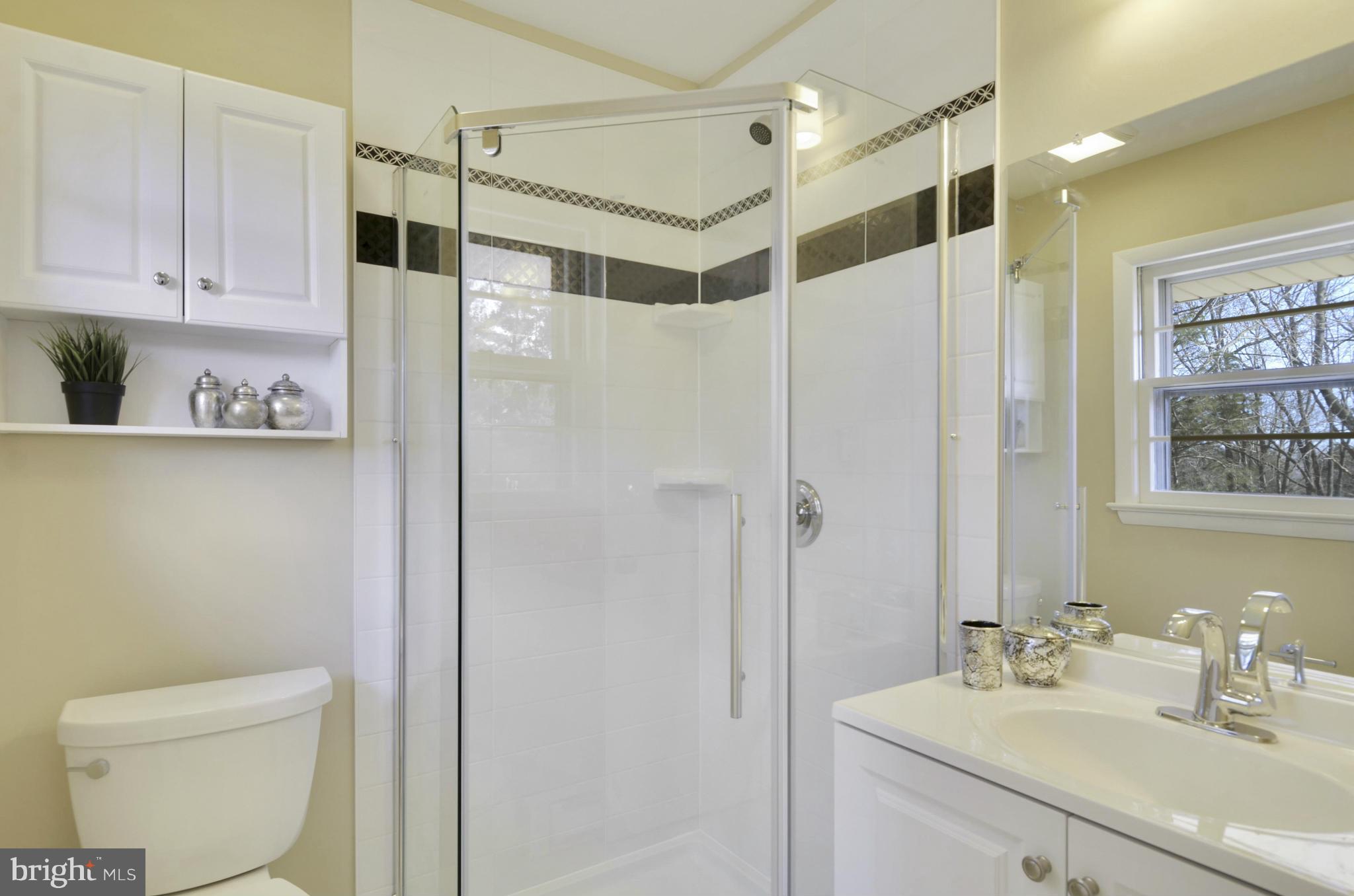 28608 Kemptown Road Damascus, MD 20872 - Photo 14 of 30 a bathroom with a sink a toilet and shower