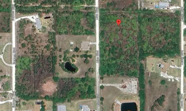 aerial view of a house