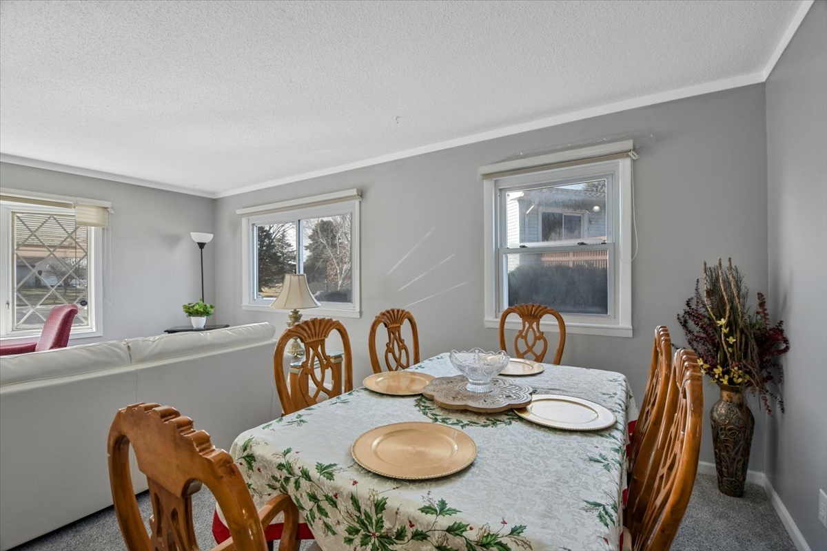 275 Alexander Drive Rantoul, IL 61866 - Photo 16 of 24 a view of a dining room with furniture and chandelier