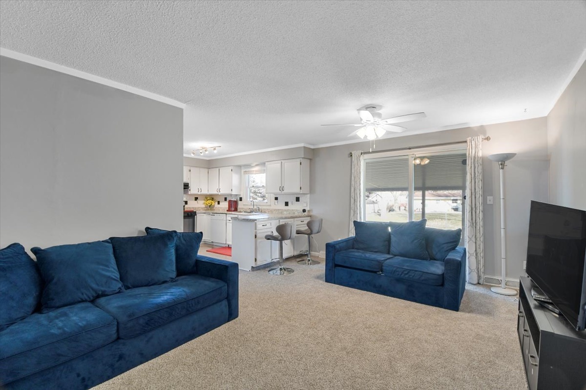 275 Alexander Drive Rantoul, IL 61866 - Photo 21 of 24 a living room with a couch and a flat screen tv