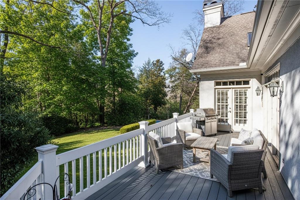 3460 Paces Valley Road Northwest Atlanta, GA 30327 - Photo 44 of 45 a view of roof deck with furniture