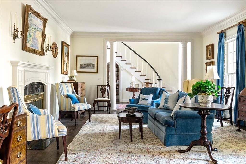 3460 Paces Valley Road Northwest Atlanta, GA 30327 - Photo 9 of 45 a living room with furniture or fireplace and a rug