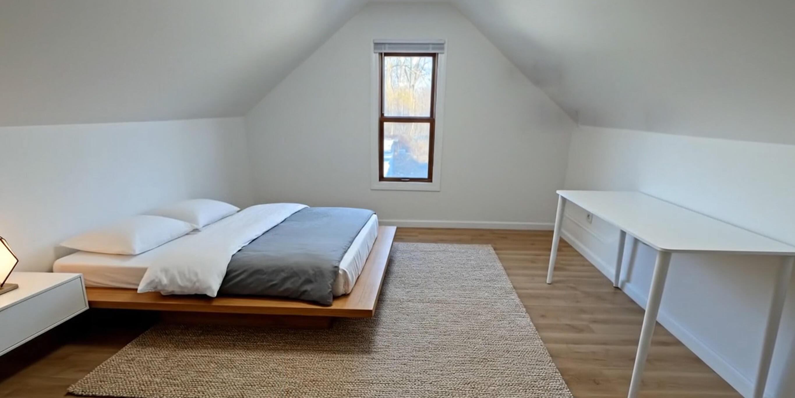 2321 Burr Street Gary, IN 46406 - Photo 22 of 29 a bedroom with a bed and wooden floor