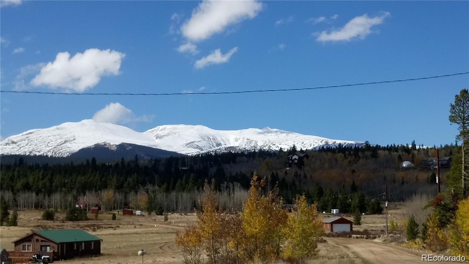Foxtail Court Fairplay, CO 80440 - Photo 24 of 29 a view of a lake with a table and chairs under an umbrella