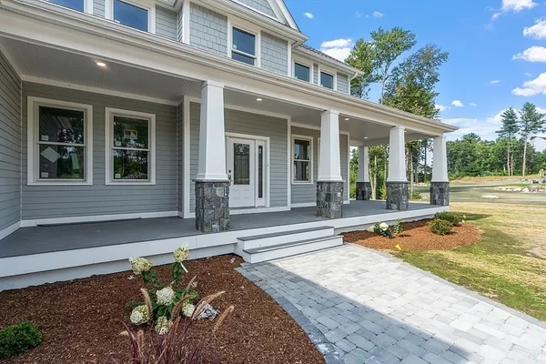 front view of a house with a porch