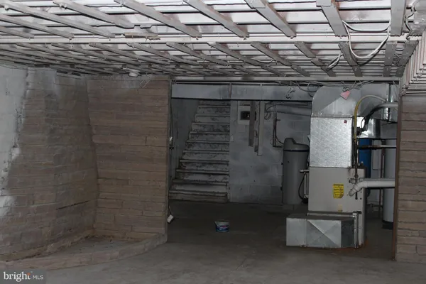 a view of storage and utility room