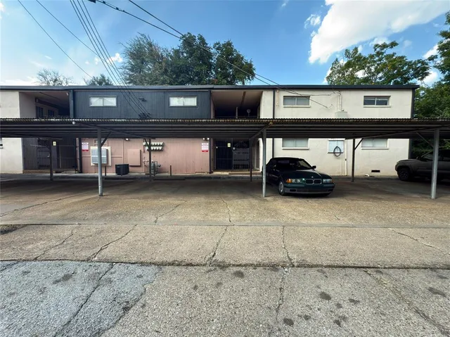 a view of a car garage
