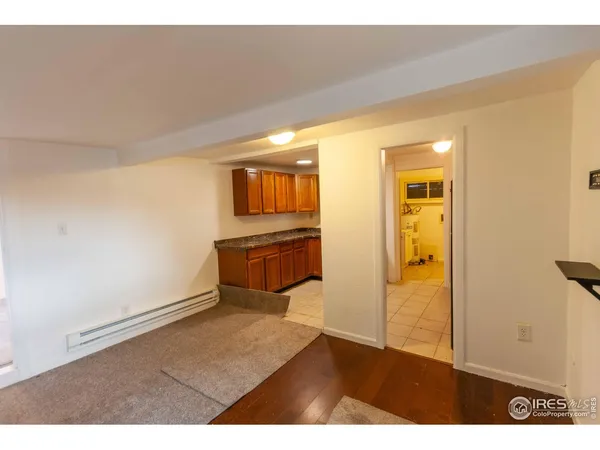 a view of kitchen and utility room