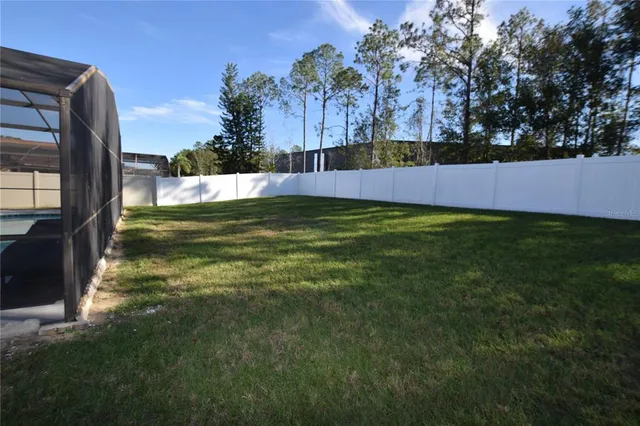 a view of an outdoor space and a yard