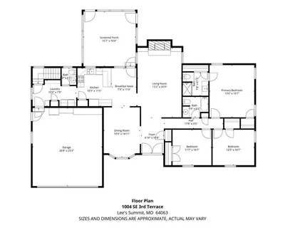 $302,450 | 1004 Southeast 3rd Terrace, Lee's Summit, MO 64063