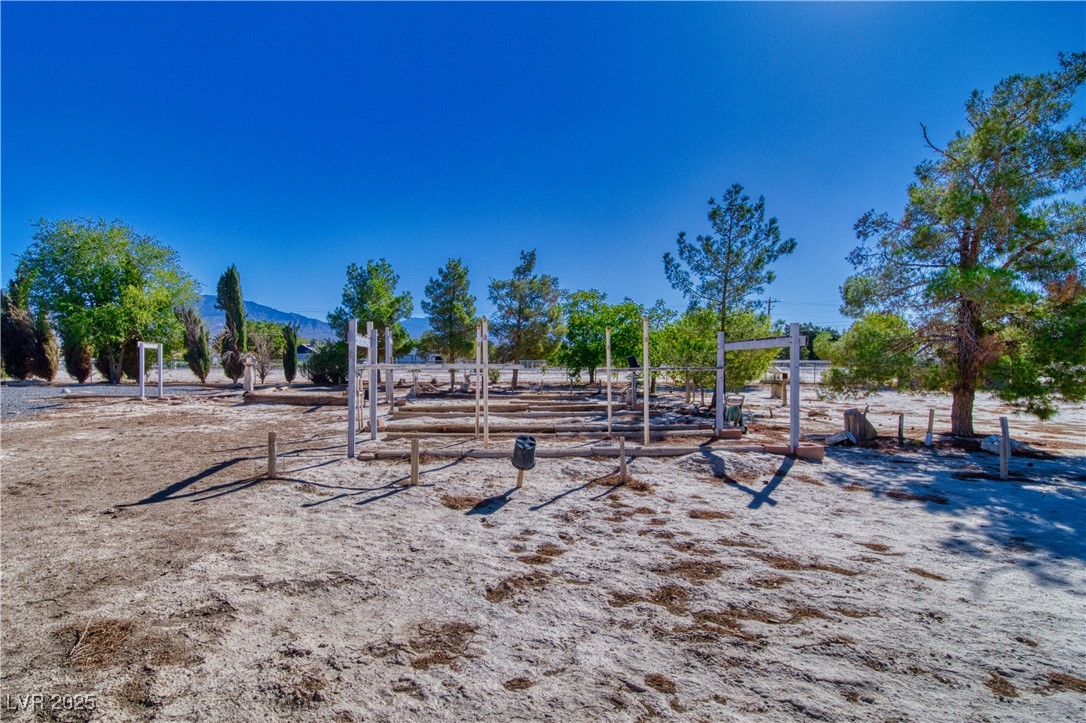 561 Jarvis Road Pahrump, NV 89060 - Photo 33 of 64 Framing for potential vineyard or climbing plants.