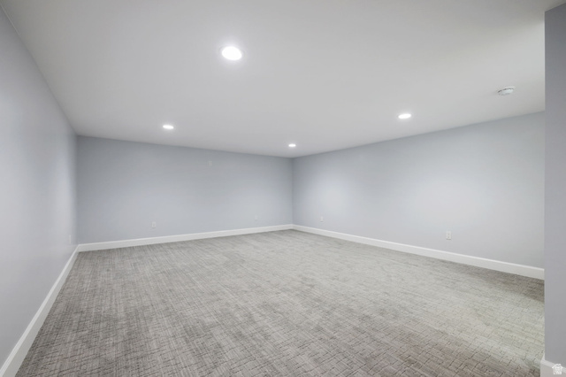 476 Spring Drive Toquerville, UT 84774 - Photo 59 of 95 Spare room with carpet floors and recessed lighting