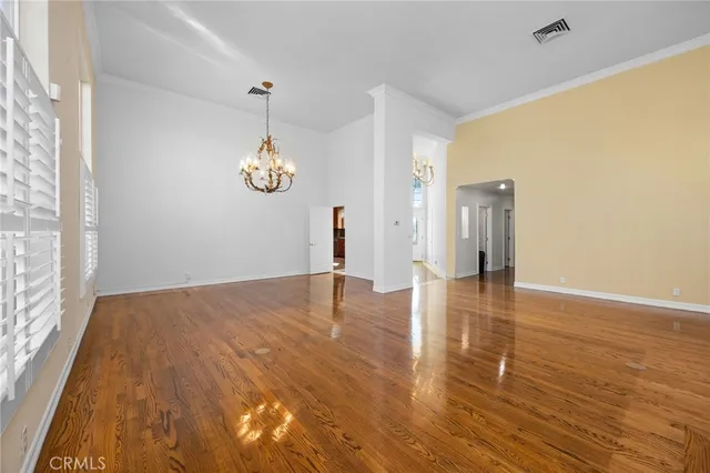 wooden floor and windows in a room
