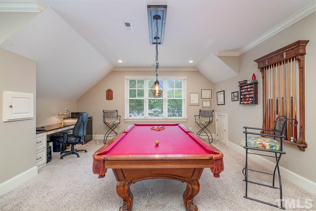 2129 Buckingham Road Raleigh, NC 27607 - Photo 33 of 52 a room with pool table and windows